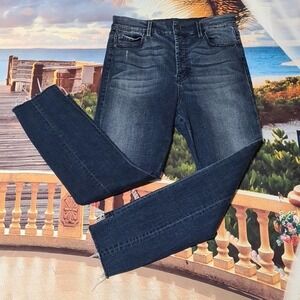 Level 99 Raw Hem High Waist Jeans Size 31